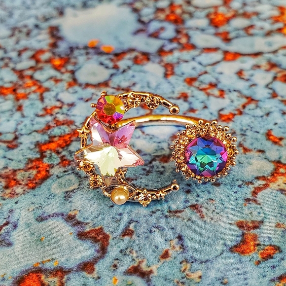 Constellation Galaxy Multi Color Gem Ring - Picture 8 of 14